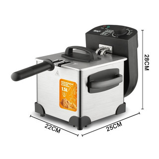 Bếp chiên nhúng điện mini dùng cho gia đình dung tích 1,5L