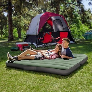 Đệm Hơi Đôi cao cấp 68759 dài 203cm, rộng 152cm, dày 25cm tặng bơm điện hút xả 2 chiều , bộ vá dự phòng