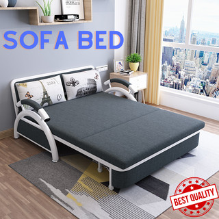 Giường sofa đa năng gấp gọn thành ghế sofa - ghế sofa giường thông minh thiết kế hiện đại. tặng kèm 2 gối