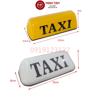 Mào taxi 28cm/35cm gắn nóc xe ô tô bằng nam châm