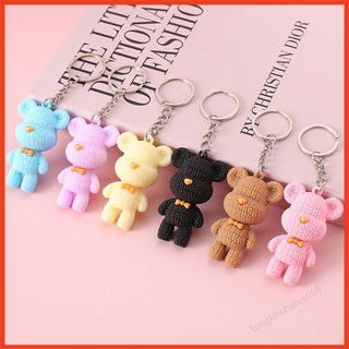 Móc Khóa Cute Hình Gấu Sần Đủ Màu Phong Cách Cá Tính Trẻ Trung Nhiều Màu Lựa Chọn