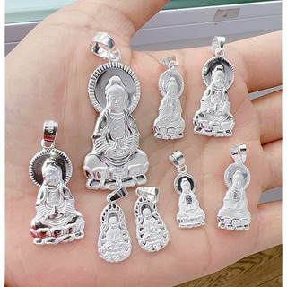 Mặt dây chuyền hình phật bà quan âm bạc nmj
