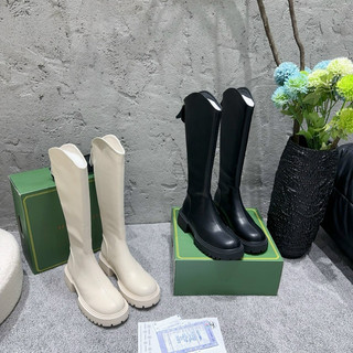 Giày bốt cổ cao vạt V đế bánh mì hộp xanh fullbox loại 1 . Thuytienshoes