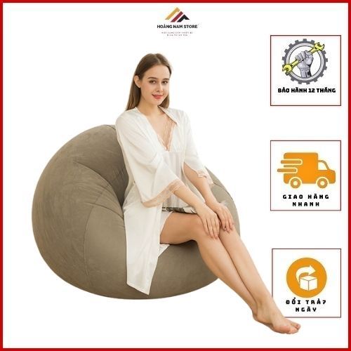 Ghế sofa bơm hơi Senyoubao TH6026 làm bằng chất liệu PVC phủ nhung mềm mại,độ bền cao,không phai màu | BigBuy360 - bigbuy360.vn