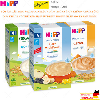 [Chính Hãng] Bột Ăn Dặm HiPP Nhiều Vị Cho Bé Từ 4 Tháng, Hộp 250g