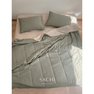 Bộ Chăn ga gối 4 món Lụa Tencel Sachi Bedding House Cao Cấp trơn màu, set 2 vỏ gối, 1 ga giường bo chun, 1 mền bông