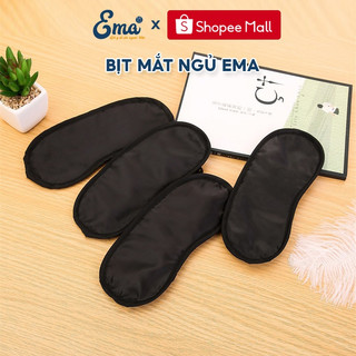 Quà tặng - Bịt mắt ngủ che mắt Ema mềm mại nhỏ gọn - Bịt mắt đen
