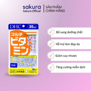 Viên uống DHC Multi Vitamins tổng hợp giúp bổ sung 12 loại Vitamin thiết yếu cho cơ thể
