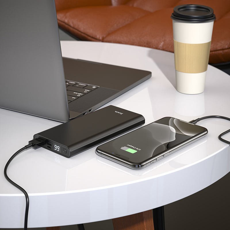 Pin sạc dự phòng chính hãng Hoco J68 Resourceful 10000mAh Output 2A, LCD