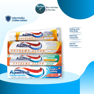 Kem đánh răng aquafresh - đánh bay mảng bám, dưỡng nướu chắc khỏe, hơi thở thơm mát