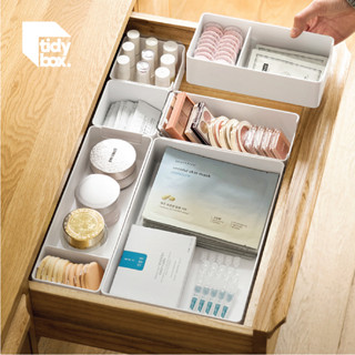 Khay chia ngăn kéo Tidybox nhiều kích thước, khay chia ngăn ngăn tủ nhựa ABS cứng cáp, Sắp xếp tủ bếp, bàn trang điểm