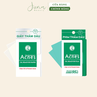 Giấy thấm dầu Acnes Oil Remover Paper và phim thấm dầu 50 tờ Ju An