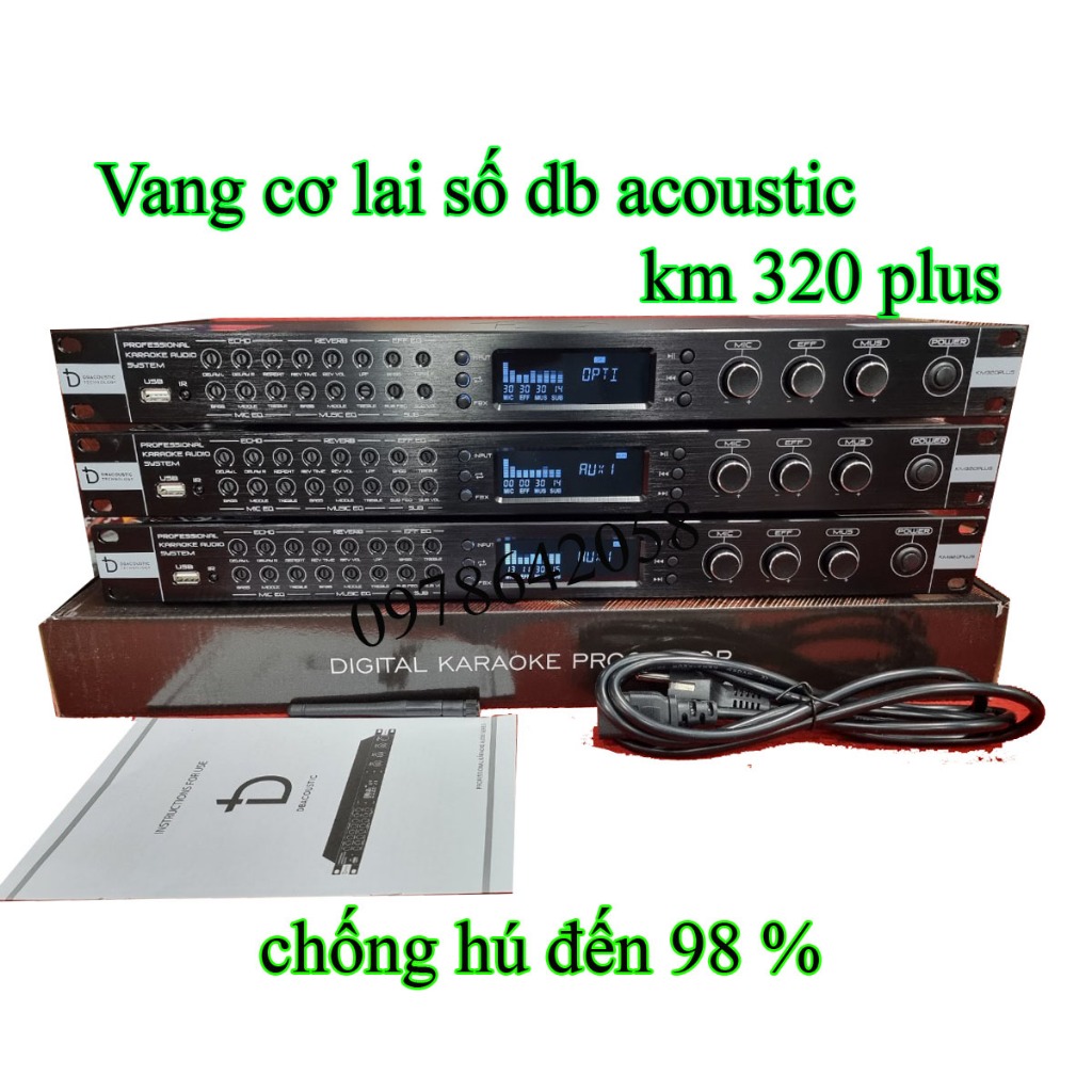 vang cơ lai số db acoustic km 350 pro v2/km-320 plus chống hú 98 % có reved hàng chính hãng