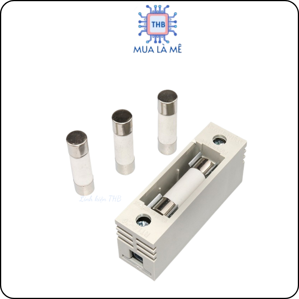 Cầu chì sứ 10A 250V 6x30mm.