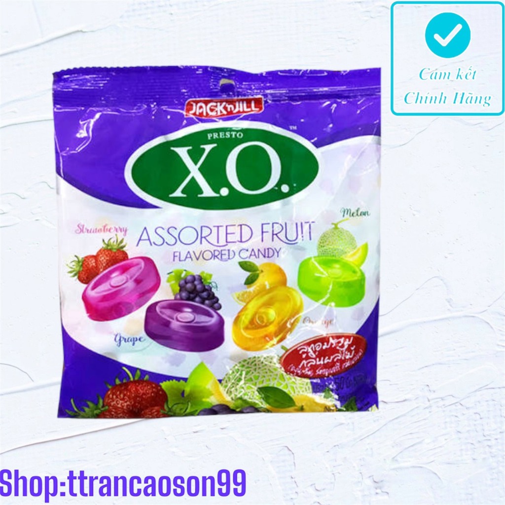 Kẹo Trái Cây,Chanh, XO  Assorted Fruit Flavored Candy Thái Lan