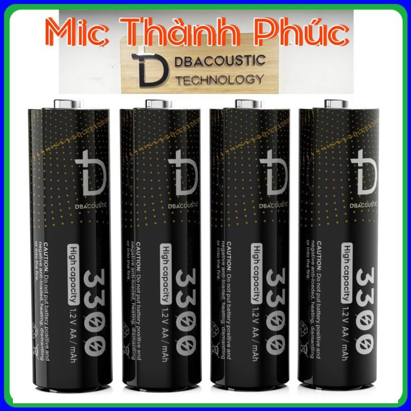 Pin sạc dbacoustic 3300, Dock sạc xịn Dbacoustic 4Slot.