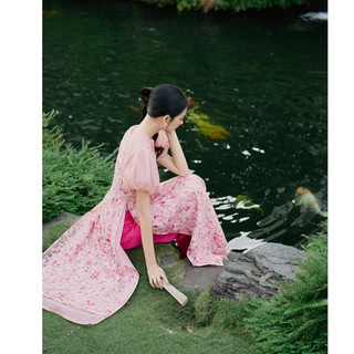 Olv - quần pink culottes