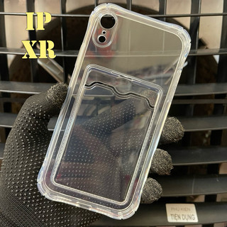Ốp Lưng iPhone Xr Dẻo Trong Chống Sốc Gù Bảo Vệ Camera Có Khe Ví Đựng Thẻ Card, Hình Ảnh Tự Thiết Kế