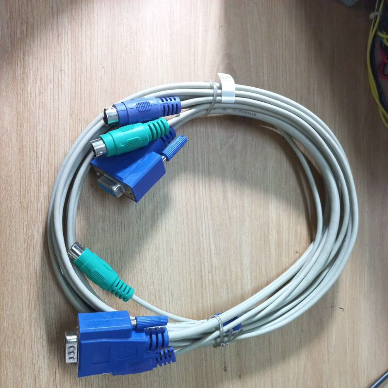 Bộ chia KVM Switch Cáp VGA KVM cổng PS2
