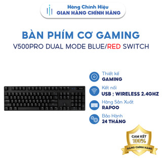 Bàn phím cơ rapoo v500 pro tkl87 wireless 2.4ghz
