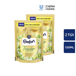  Combo 2 Nước Xả Vải Comfort Thiên Nhiên Thanh Khiết Túi 120ml - Linh Lan Kiwi