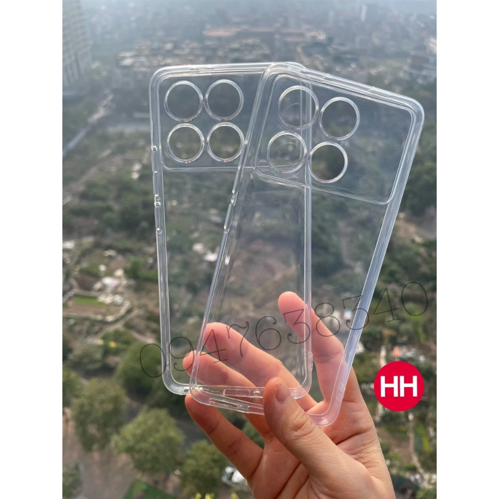 Ốp lưng silicon Xiaomi Redmi K70 , K70E chính hãng Gor trong suốt, bảo vệ Camer