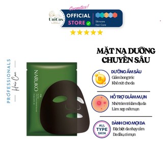 Mặt Nạ Tràm Trà Giảm Sưng Naruko Cho Da Mụn - Mặt Nạ Naruko Kiềm Dầu Cân Bằng Da - Mặt Nạ Nhật Phục Hồi Da Hộp 8 Miếng