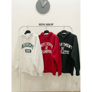 Hoodie nỉ bông Geejay in chữ chính hãng