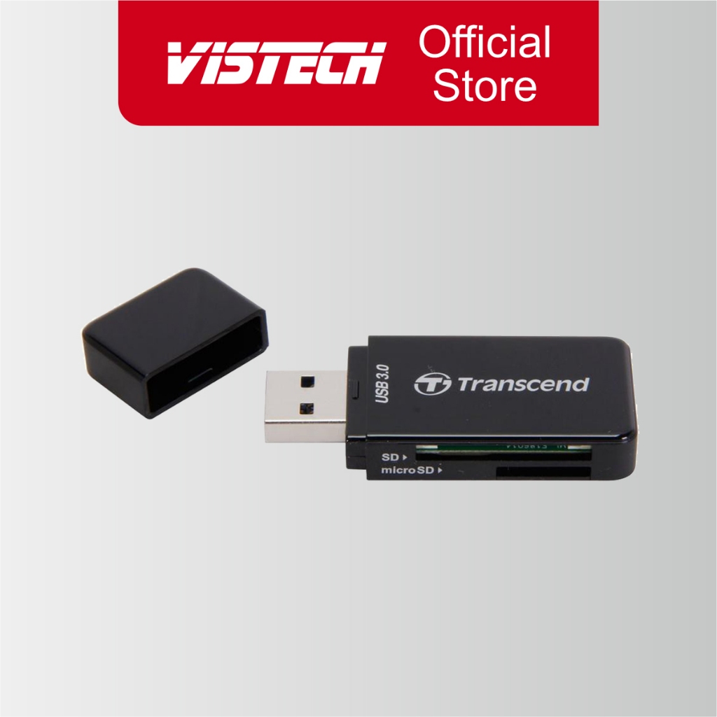 [Mã BMLT35 giảm đến 35K] Đầu đọc thẻ nhớ Transcend F5K USB 3.0 (Đen)