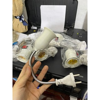 Đui đèn lò xo có công tắc