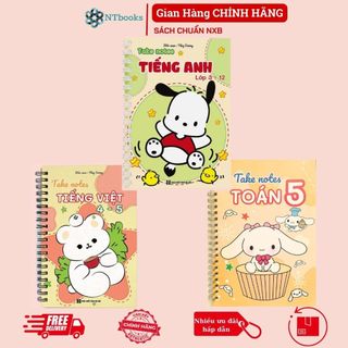 Sách - Số tay Takenote lớp 5: Toán + Tiếng Việt 4-5 + Tiếng Anh 3-12