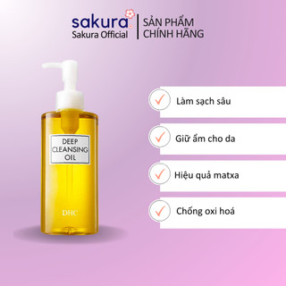 Dầu tẩy trang Olive DHC Deep Cleansing Oil àm sạch, giữ ẩm da - Sakura Store Official