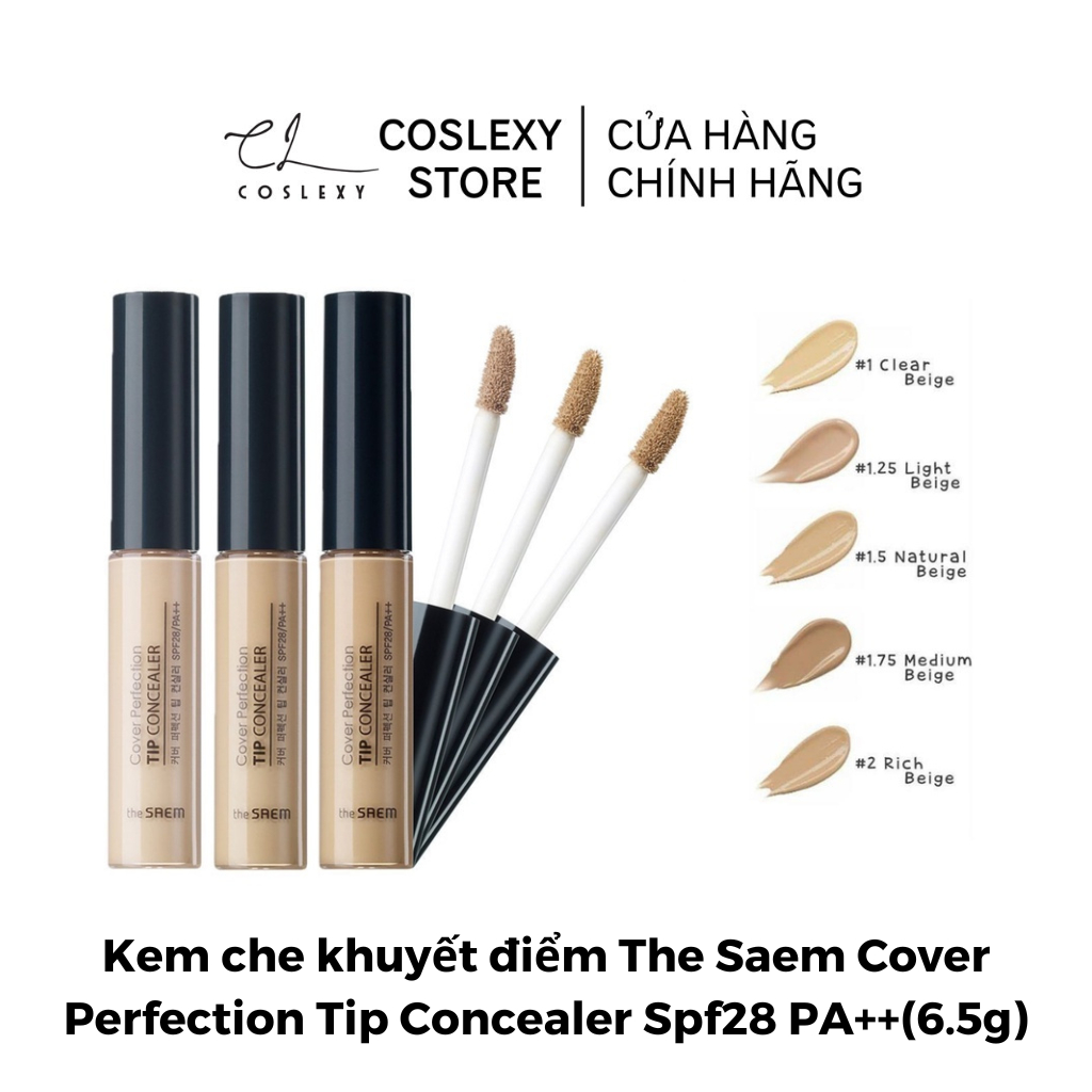 Kem che khuyết điểm The Saem Cover Perfection Tip Concealer 6.5g