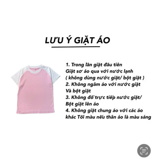 Baby tee raglan trơn basic áo thun phối màu chất cotton