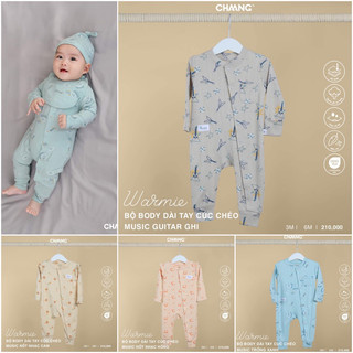 Chaang Bộ body dài tay thu đông cúc chéo Music AW2023D11