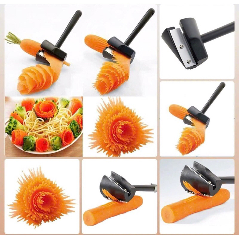 dụng cụ xoáy tỉa hoa cà rốt