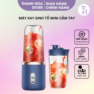Máy xay sinh tố, máy say sinh tố mini sạc tích điện Chigo công suất 140w, dung lượng pin 1500Mah Bảo Hành 6 Tháng