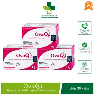 Viên uống tăng khả năng thụ thai OvaQ1 hộp 30 viên