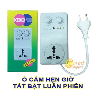 Ổ cắm hẹn giờ bật tắt luân phiên icebox ps-763iv