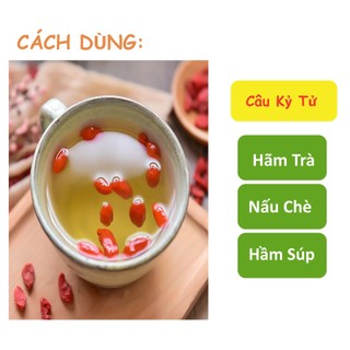 [Hàng sạch giá tốt] Cẩu kỷ tử khô Tấn Phát túi lớn loại 500g - Hàng khô cao cấp