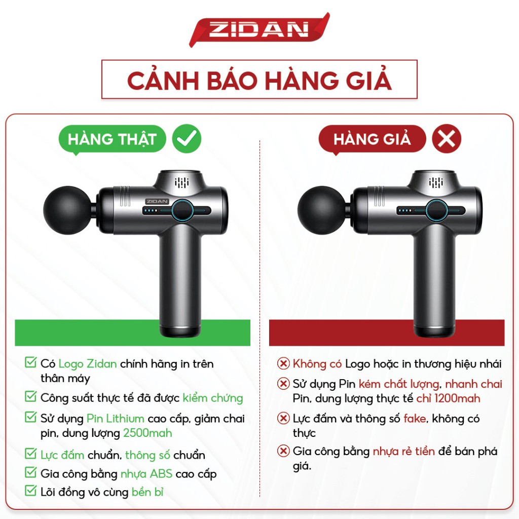 Máy massage cầm tay V1 ZiDan 32 chế độ giảm đau mỏi cơ bắp mát xa lưng vai cổ gáy mat xa toàn thân có đèn led