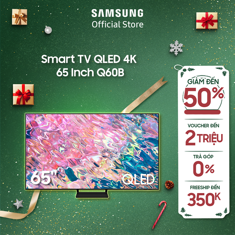  Smart Tivi Samsung 65 Inch 4K QLED QA65Q60BAKXXV 2022 - Miễn phí lắp đặt