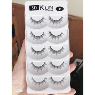 Mi Chồn 5D KUN 5 Đôi Sợi Mi Tơi Xịn Bán Cực Chạy