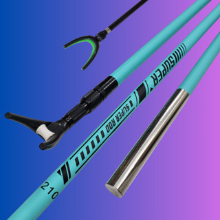  Gác cần và cán vợt câu đài cacbon SUPER ROD Loại 1 kích thước 2.1m 2.4m 2.7m 