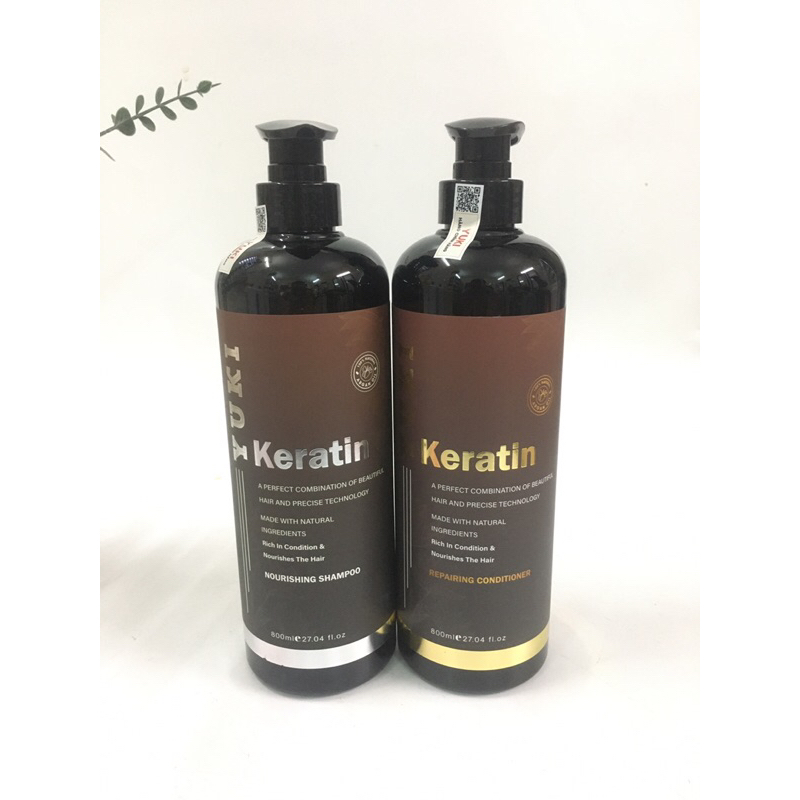 Dầu gội xả keratin yuki mọc tóc  mềm mượt 800ml