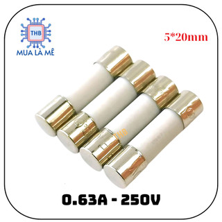 Cầu chì sứ 0.63a 5x20mm 250v