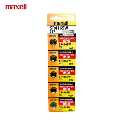Vỉ 5 Viên Pin đồng hồ SR416 1,55V Made In JAPAN - Hàng chính hãng