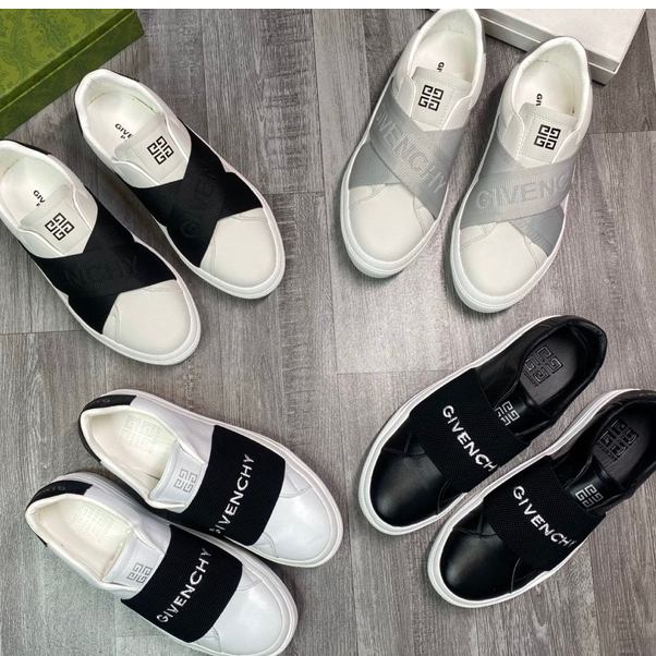 Giày Slipon_G.V.C_D.G_nam - Chun Chéo, Chun Ngang, Giày In Hình Xương, Dior_Vân Dệt Canvas, Bố Già Karl_HotTrend 2023_XT