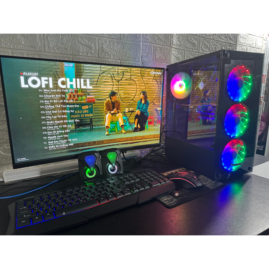 Bộ Máy Tính i5 i7 Ram 8g Ssd 256g VGA 1050 ti kèm màn mới 24 inch chơi mượt mọi game Liên minh, fifa 4,csgo đồ họa ngon | BigBuy360 - bigbuy360.vn