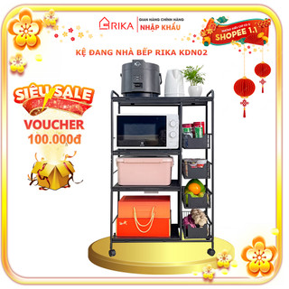 [HÀNG NHẬP KHẨU] Kệ Nhà Bếp Đa Năng RIKA Để Lò Vi Sóng Nồi Cơm Điện Và Đồ Dùng Nhà Bếp